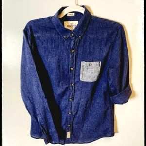Hollister Button-down Linen Shirt (Small)